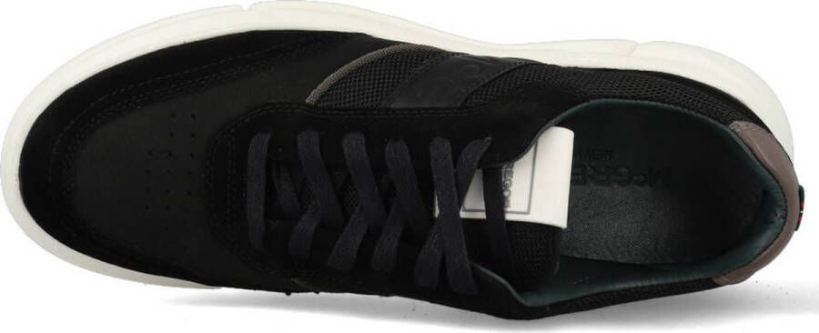 McGregor Heren Sneakers Zwart Lage Sneakers Leer Veters