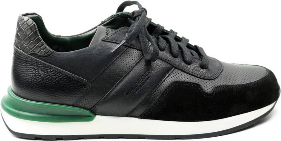 McGregor Heren Sneakers Zwart Lage Sneakers Leer Veters