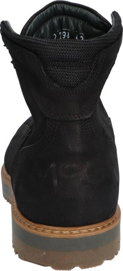 McGregor Heren Sneakers Zwart Veterboots Leer Veters