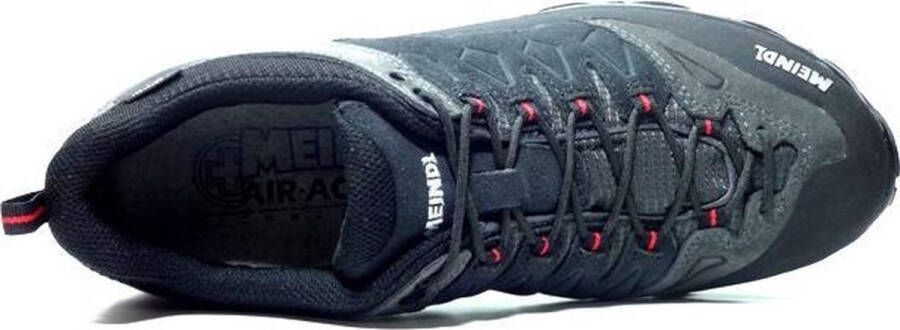 meindl Lite Trail GTX Heren waterdichte lage wandelschoenen Anthrazit Rot