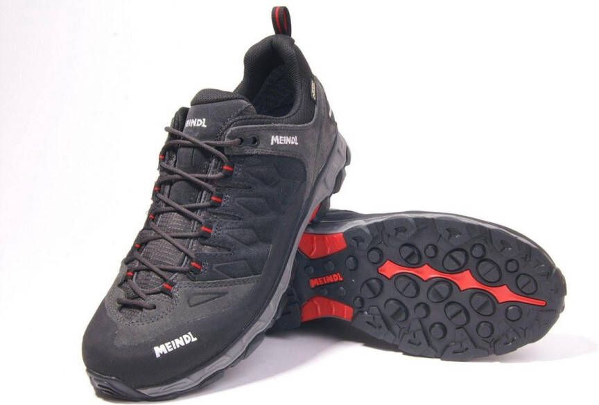 meindl LITE TRAIL GTX M (031) 9 Heren waterdichte lage wandelschoenen Anthrazit Rot