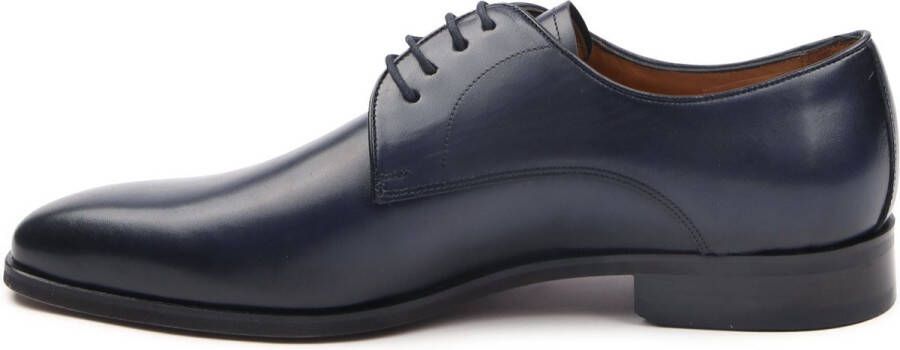 Melik Schoen Derby Marizo Navy Leer Heren