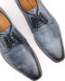 Melik Schoen Derby Monoti Print Blauw Leer 100 Heren - Thumbnail 4