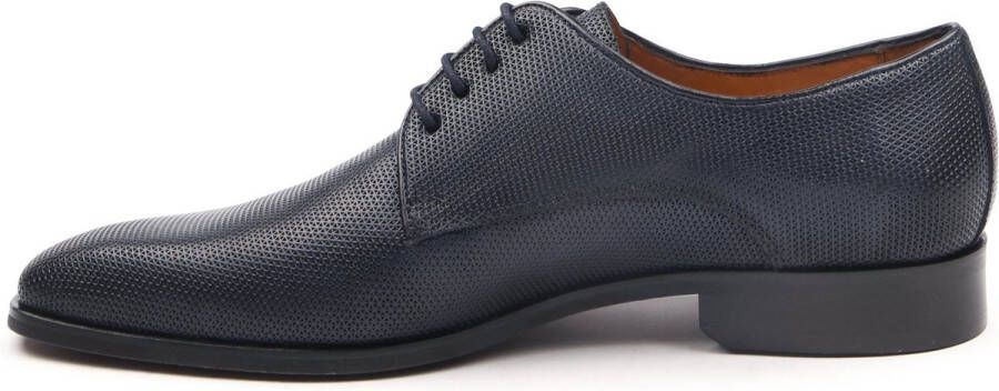 Melik Schoen Derby Wannio Navy Leer 100 Heren