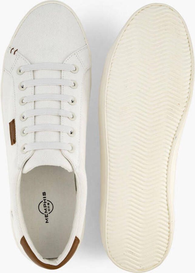 Memphis One Witte canvas sneaker