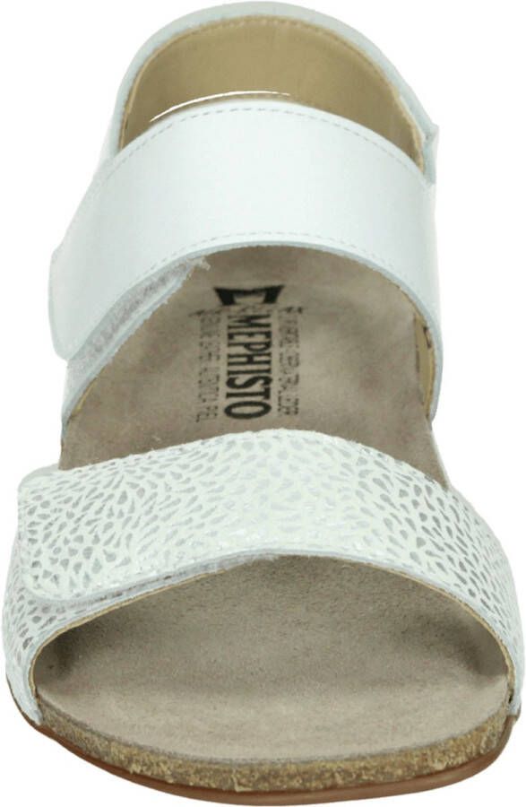 Mephisto AGAVE SILK Volwassenen Platte sandalen Wit beige