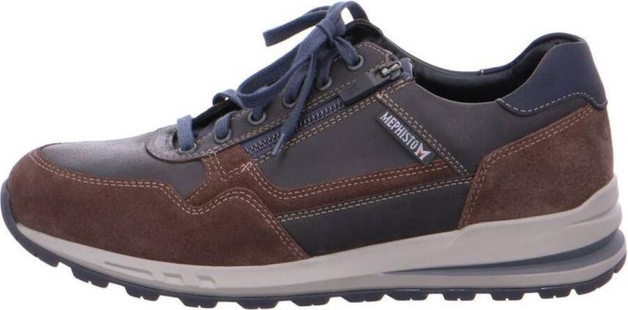Mephisto Bradley Veterschoen Heren Blauw Bruin Grijs - Foto 9