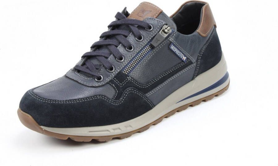 Mephisto Bradley Veterschoenen Sneakers Blauw