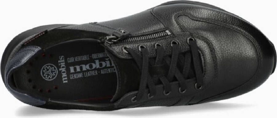 Mephisto Brayan Heren Sneaker Zwart Leer Brede Pasvorm - Foto 3