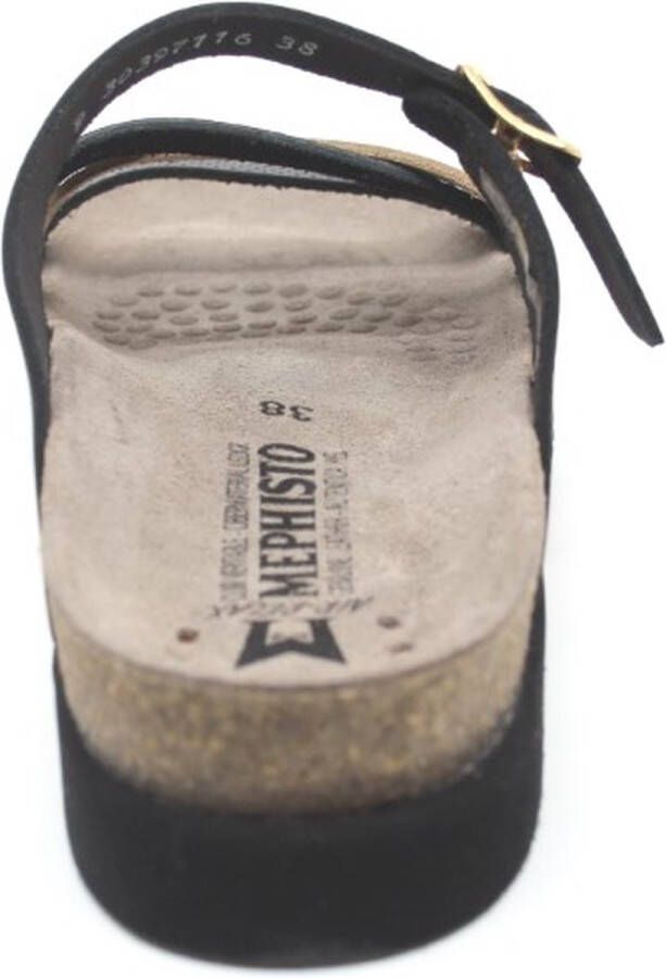 Mephisto Dames Slippers Huleda Black Zwart