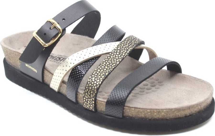 Mephisto Dames Slippers Huleda Black Zwart