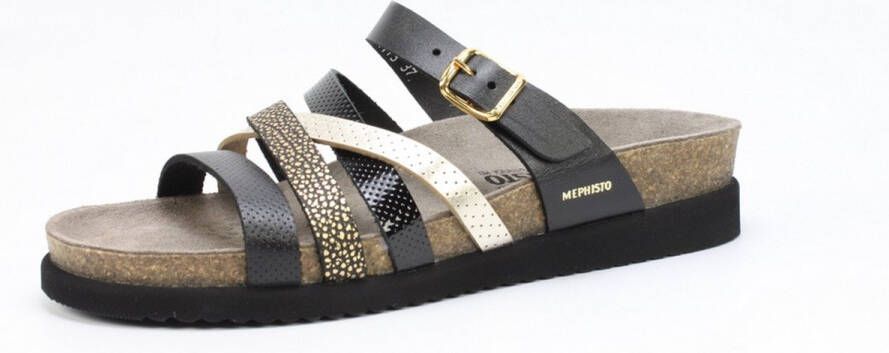 Mephisto Dames Slippers Huleda Black Zwart