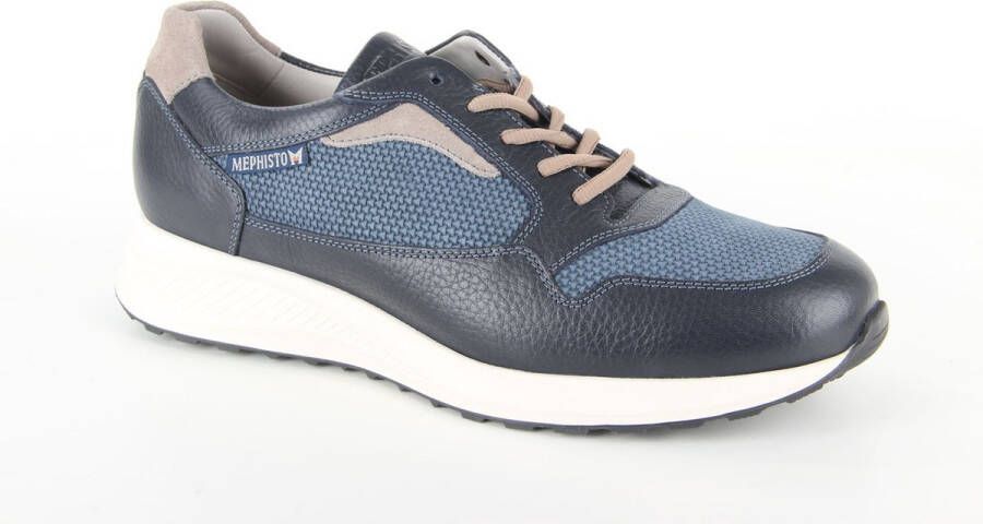 Mephisto DAVIS OR. Volwassenen Heren sneakersHeren veterschoenVrije tijdsschoenen Blauw - Foto 10