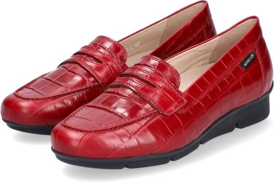 Mephisto Diva dames moccasin rood