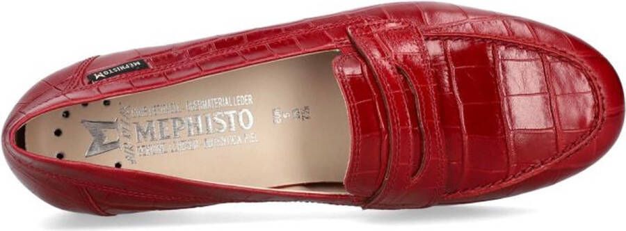 Mephisto Diva dames moccasin rood