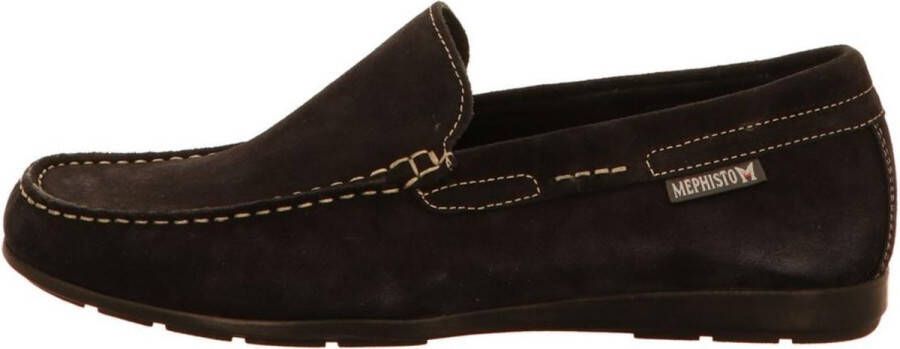 Mephisto Donkerblauwe Mocassins Algoras Velours Heren
