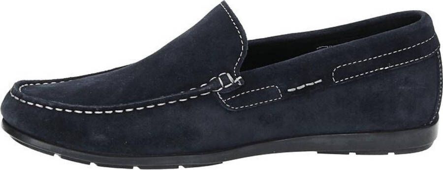 Mephisto Donkerblauwe Mocassins Algoras Velours Heren