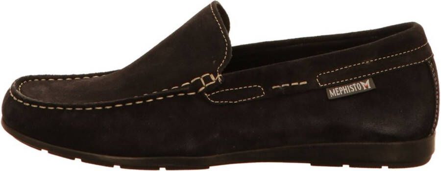 Mephisto Donkerblauwe Mocassins Algoras Velours Heren