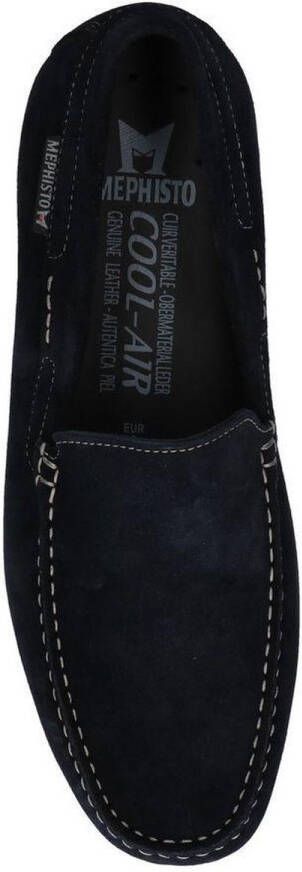 Mephisto Donkerblauwe Mocassins Algoras Velours Heren