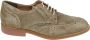Mephisto Donker Taupe Suède Veterschoen Beige Heren - Thumbnail 4