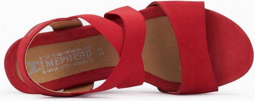 Mephisto GIULIANA BUCKSOFT Dames Sandalen met hakDames Sandalen Rood - Foto 2