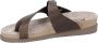 Mephisto HELEN SCRATCH Volwassenen Dames slippers Kleur: Bruin - Thumbnail 2