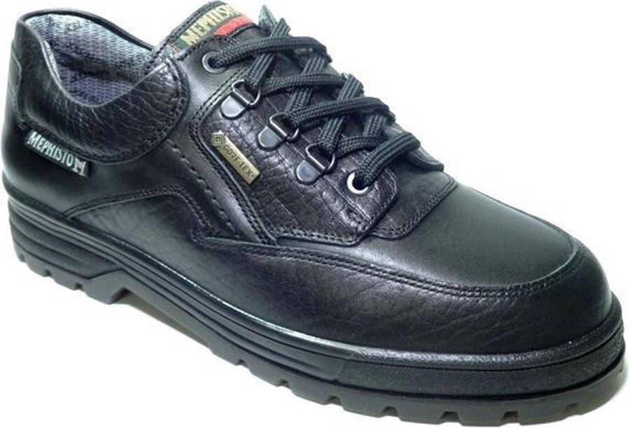 Mephisto Heren Veterschoenen Barracuda Mephitex Black Zwart