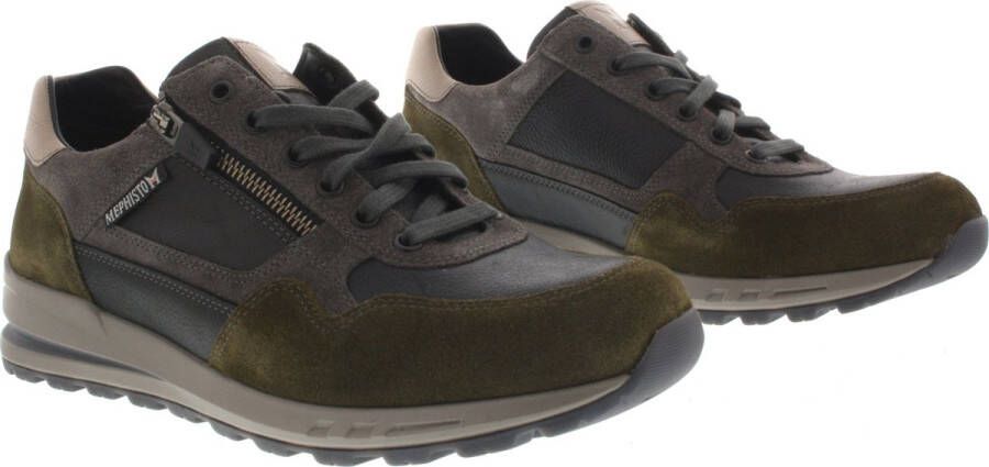 Mephisto BRADLEY VELSPORT Volwassenen Heren sneakersHeren veterschoenVrije tijdsschoenen Groen - Foto 13