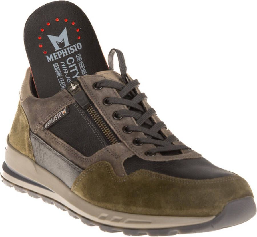 Mephisto BRADLEY VELSPORT Volwassenen Heren sneakersHeren veterschoenVrije tijdsschoenen Groen - Foto 10