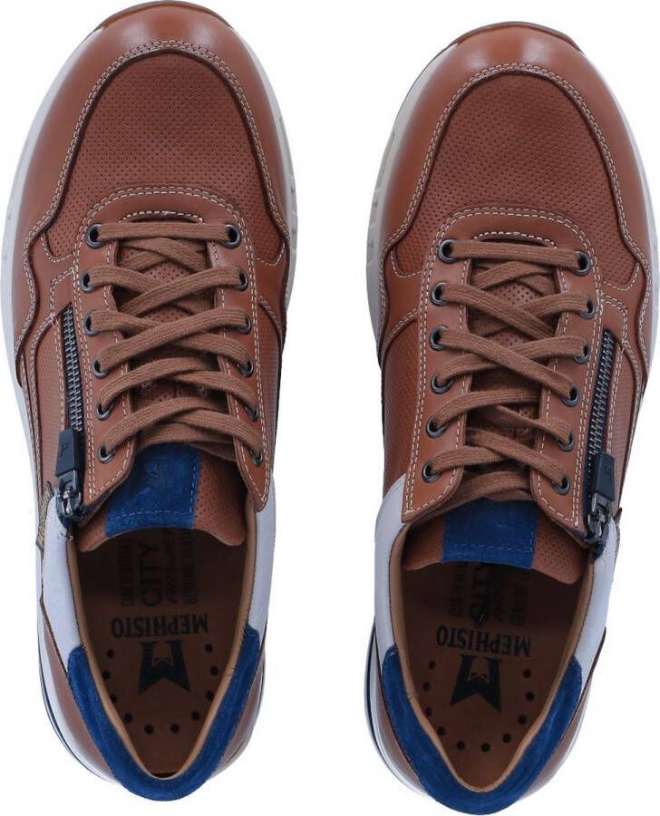 Mephisto Heren Veterschoenen Bradley Randy Hazelnut Cognac