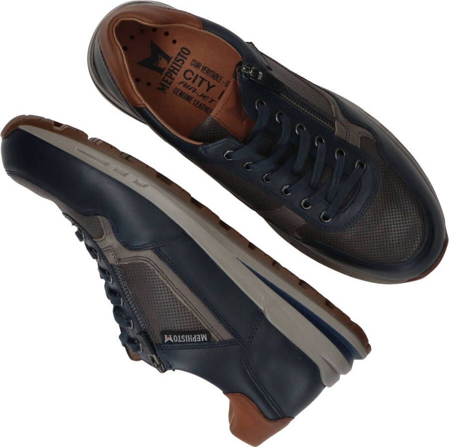 Mephisto Heren Veterschoenen Bradley Randy Navy Donkerblauw