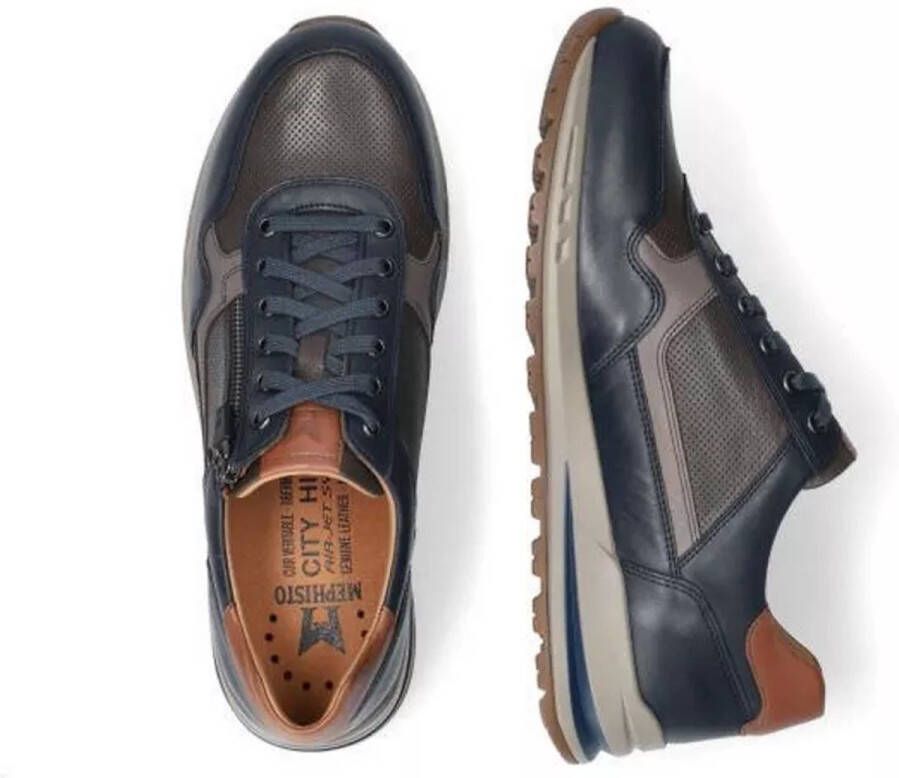 Mephisto Heren Veterschoenen Bradley Randy Navy Donkerblauw