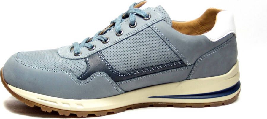 Mephisto Heren Veterschoenen Bradley Sea Blue Lichtblauw