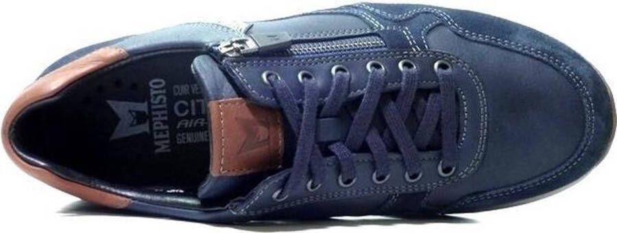 Mephisto Heren Veterschoenen Bradley Velsport Blue Blauw