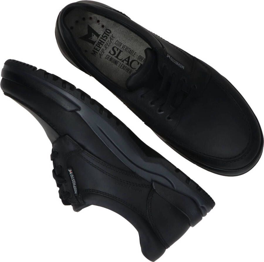 Mephisto Heren Veterschoenen Charles Black Zwart