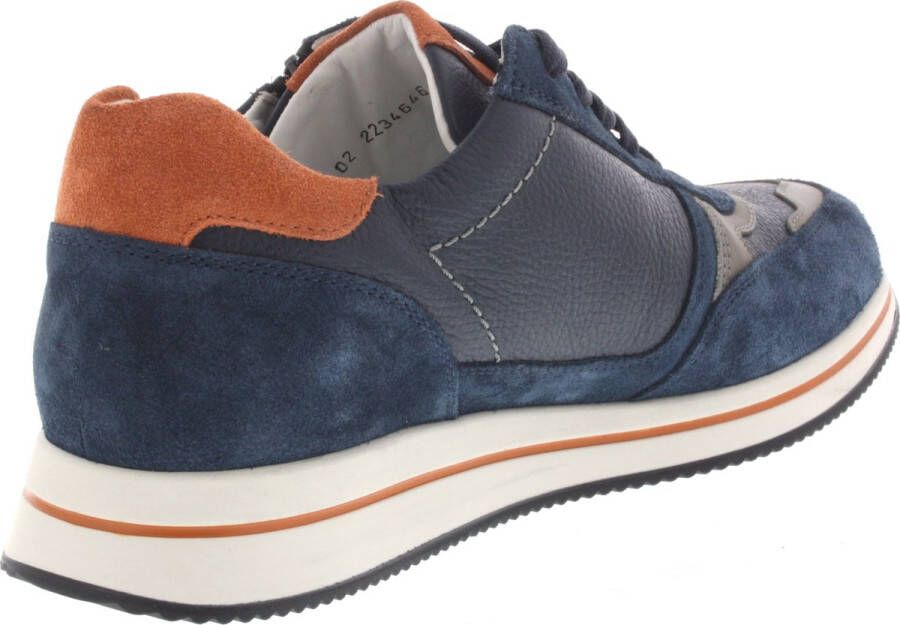 Mephisto Heren Veterschoenen Gilford Mulberry Blauw