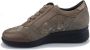 Mephisto Dames Donker Taupe Leren Suède Sneaker Beige Dames - Thumbnail 6