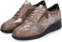 Mephisto Dames Donker Taupe Leren Suède Sneaker Beige Dames - Thumbnail 8