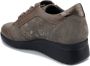 Mephisto Dames Donker Taupe Leren Suède Sneaker Beige Dames - Thumbnail 9