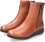Mephisto Comfortabele Leren Enkellaars Brown Dames - Thumbnail 12