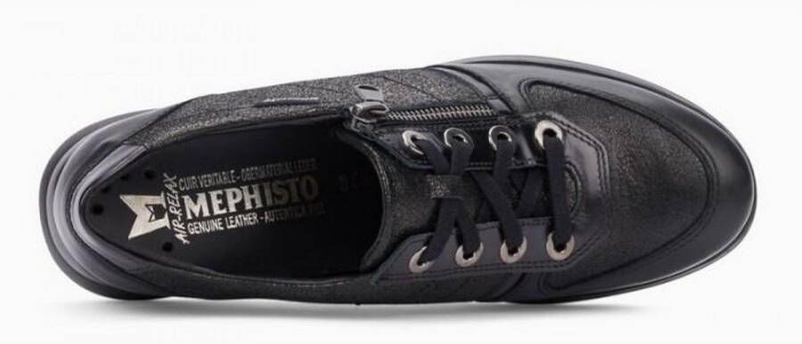 Mephisto JILL nubuck lederen dames sneakers zwart