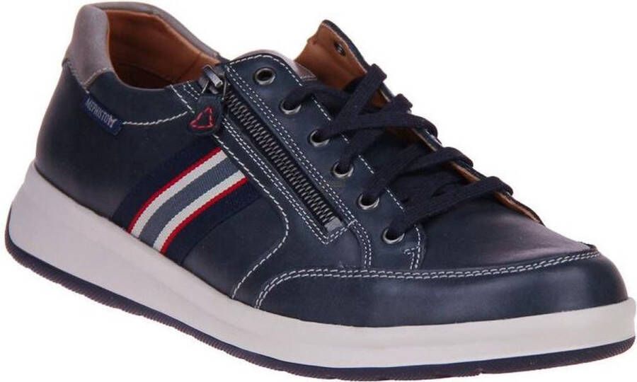 Mephisto Lisandro Sneakers Lichtgewicht Blauw Leer