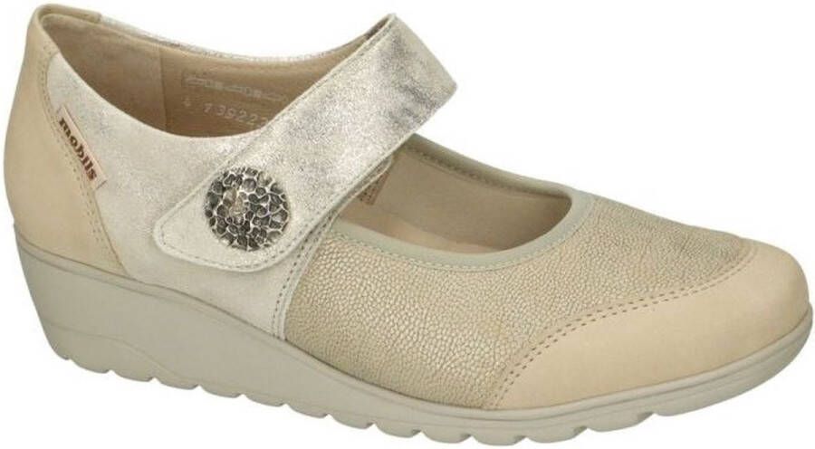 Mephisto Mobils Ergonomi Dames beige ballerina's & mocassins