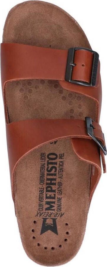 Mephisto NERIO SCRATCH Volwassenen Heren slippers Kleur: Cognac - Foto 10