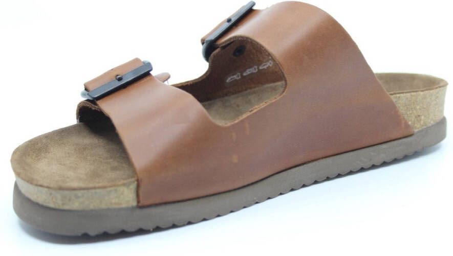 Mephisto NERIO SCRATCH Volwassenen Heren slippers Kleur: Cognac - Foto 14