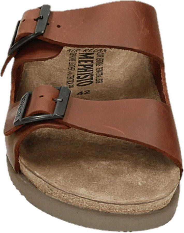 Mephisto NERIO SCRATCH Volwassenen Heren slippers Kleur: Cognac - Foto 15