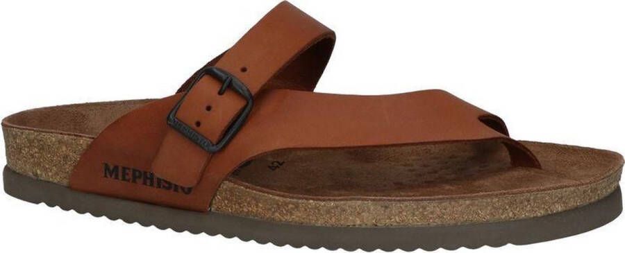 Mephisto NIELS SCRATCH Heren slippers Cognac