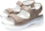 Mephisto Comfortabele rollende sandaal voor vrouwen in taupe Gray Dames - Thumbnail 4