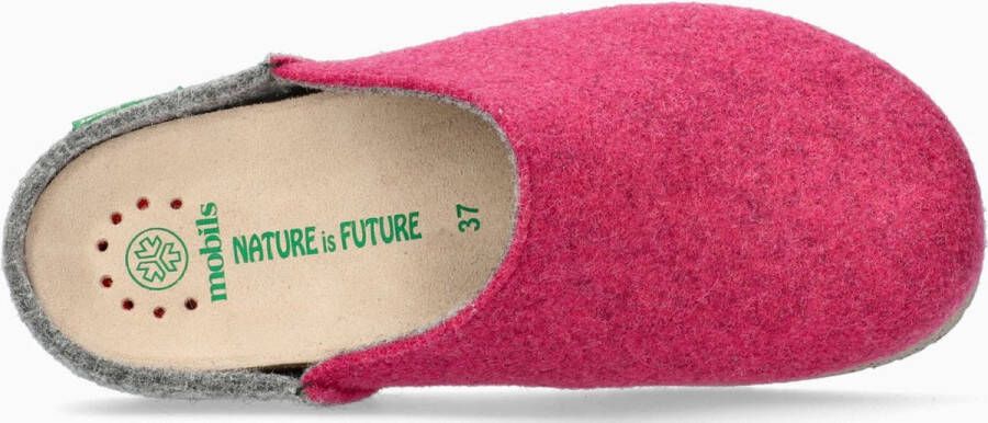 Mephisto Roze Vilt Mule Clog voor Dames Pink Dames - Foto 4