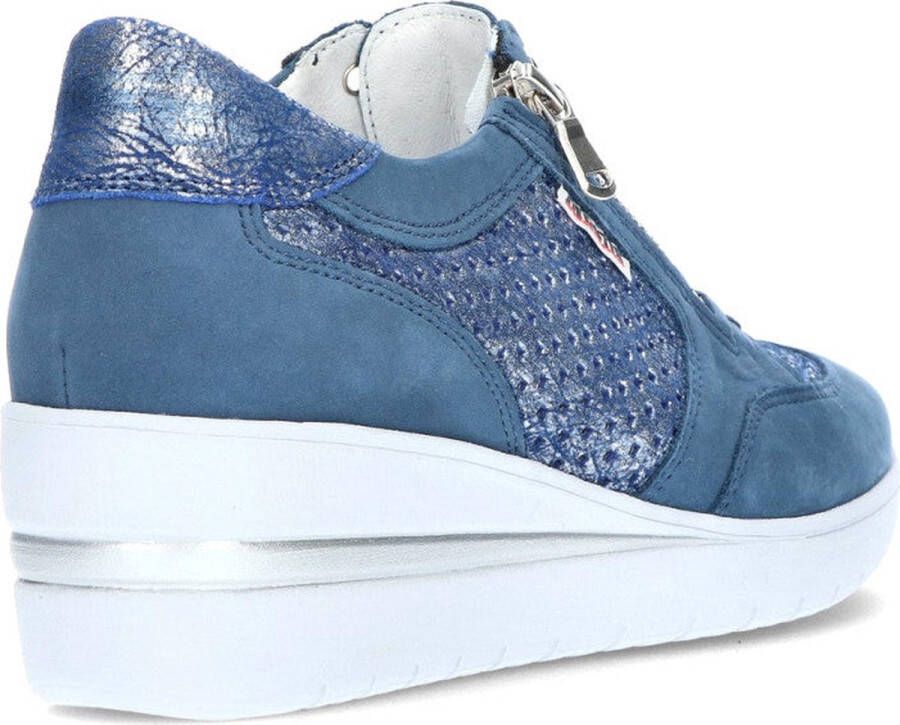 Mephisto Precilia perf dames sneaker blauw